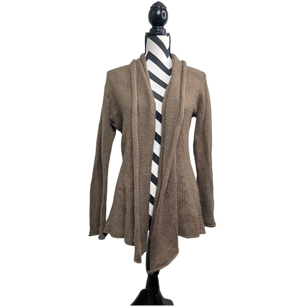 Wooden Ships Wool Mohair Open Front Forest Fairy Boho Lagenlook Cardigan